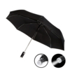 Зонт складной Farol, c фонариком, черный (Изображение 1)
