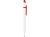 Ручка пластиковая шариковая Этюд (красный/белый)  (Изображение 3)