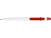 Ручка пластиковая шариковая Этюд (красный/белый)  (Изображение 5)