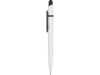 Ручка пластиковая шариковая Этюд (черный/белый)  (Изображение 3)