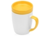 Кружка с универсальной подставкой Мак-Кинни (белый/желтый)  (Изображение 1)