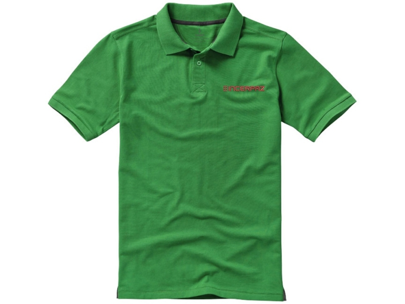 Рубашка поло Calgary мужская (зеленый) 2XL (Изображение 5)