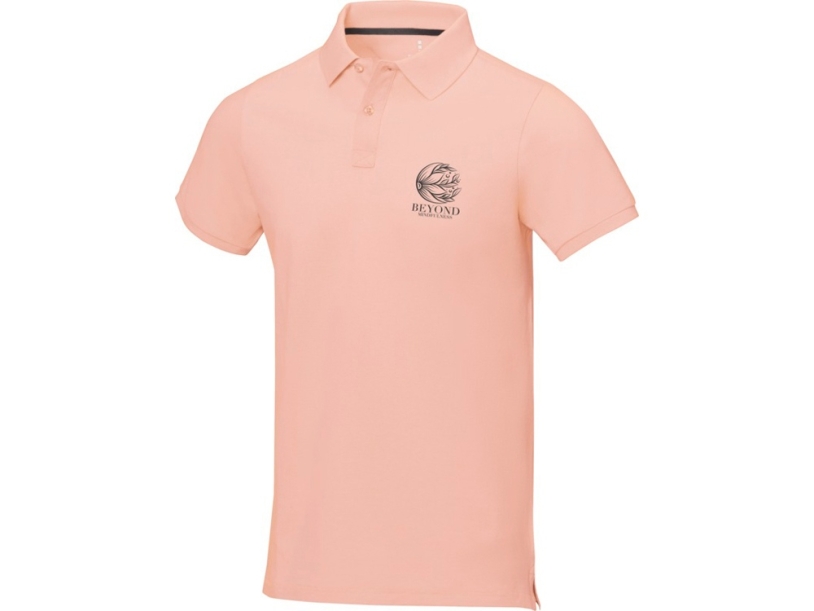 Рубашка поло Calgary мужская (розовый) 3XL (Изображение 6)