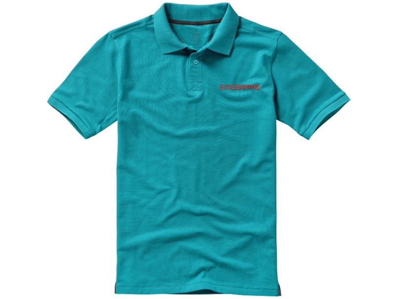 Рубашка поло Calgary мужская (аква) 3XL (Изображение 5)