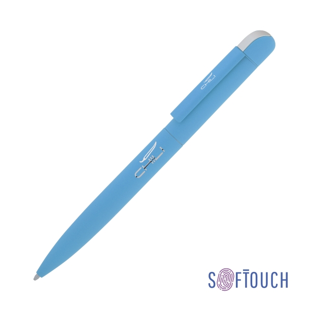 Ручка шариковая "Jupiter", покрытие soft touch (голубой) (Изображение 1)
