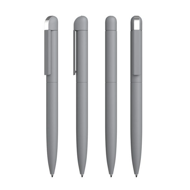 Ручка шариковая "Jupiter", покрытие soft touch (серый) (Изображение 3)