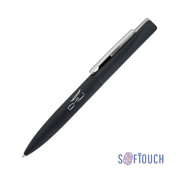 Ручка шариковая "Mercury", покрытие soft touch (черный) (Изображение 1)