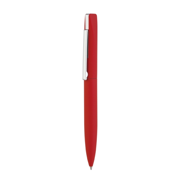 Ручка шариковая "Mercury", покрытие soft touch (красный) (Изображение 3)