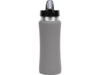 Бутылка спортивная из стали Коста-Рика, 600 мл (серый)  (Изображение 4)