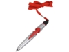 Ручка шариковая на шнуре Санрайз (красный/серебристый)  (Изображение 1)