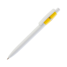 Ручка шариковая &quot;Victoria&quot; (белый с желтым)
