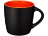 Керамическая чашка Riviera (черный/оранжевый)  (Изображение 1)