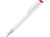 Ручка пластиковая шариковая Effect SI (красный/белый)  (Изображение 1)