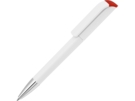 Ручка пластиковая шариковая Effect SI (красный/белый) 