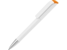 Ручка пластиковая шариковая Effect SI (оранжевый/белый) 