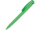 Ручка пластиковая шариковая трехгранная Trinity K transparent Gum soft-touch (зеленое яблоко) 