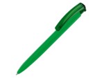 Ручка пластиковая шариковая трехгранная Trinity K transparent Gum soft-touch (темно-зеленый) 