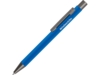 Ручка металлическая шариковая Straight Gum soft-touch с зеркальной гравировкой (синий)  (Изображение 3)