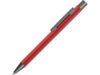 Ручка металлическая шариковая Straight Gum soft-touch с зеркальной гравировкой (красный)  (Изображение 1)