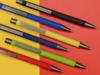 Ручка металлическая шариковая Straight Gum soft-touch с зеркальной гравировкой (темно-синий)  (Изображение 2)
