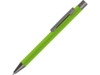 Ручка металлическая шариковая Straight Gum soft-touch с зеркальной гравировкой (зеленое яблоко)  (Изображение 1)