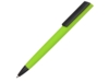 Ручка пластиковая soft-touch шариковая Taper (зеленое яблоко/черный)  (Изображение 1)