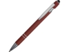 Ручка-стилус металлическая шариковая Sway soft-touch (темно-красный)  (Изображение 1)