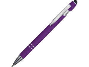 Ручка-стилус металлическая шариковая Sway soft-touch (фиолетовый) 