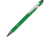 Ручка-стилус металлическая шариковая Sway soft-touch (зеленый)  (Изображение 1)