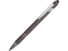 Ручка-стилус металлическая шариковая Sway soft-touch (серый)  (Изображение 1)