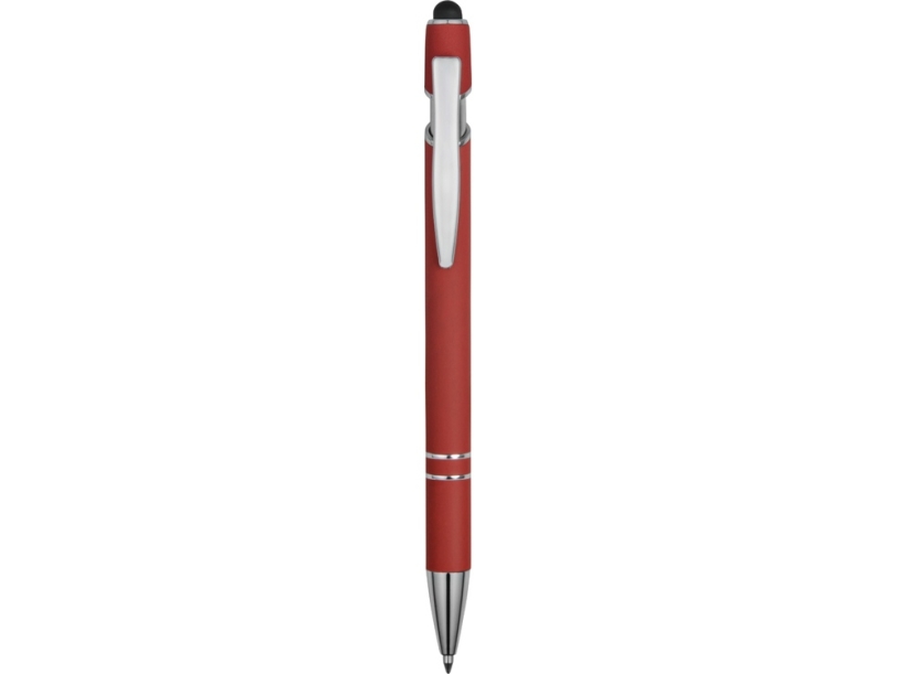 Ручка-стилус металлическая шариковая Sway soft-touch (красный)  (Изображение 2)