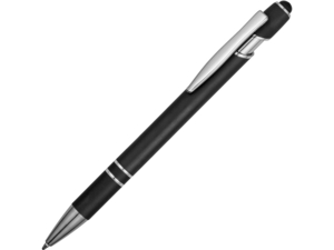 Ручка-стилус металлическая шариковая Sway soft-touch (черный) 
