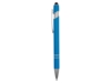 Ручка-стилус металлическая шариковая Sway soft-touch (голубой)  (Изображение 3)