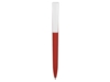 Ручка пластиковая soft-touch шариковая Zorro (красный/белый)  (Изображение 2)