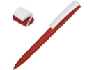 Ручка пластиковая soft-touch шариковая Zorro (красный/белый) 