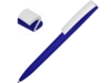 Ручка пластиковая soft-touch шариковая Zorro (синий/белый)  (Изображение 1)