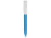 Ручка пластиковая soft-touch шариковая Zorro (голубой/белый)  (Изображение 2)