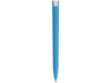 Ручка пластиковая soft-touch шариковая Zorro (голубой/белый)  (Изображение 4)
