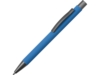 Ручка металлическая soft-touch шариковая Tender (голубой/серый)  (Изображение 1)