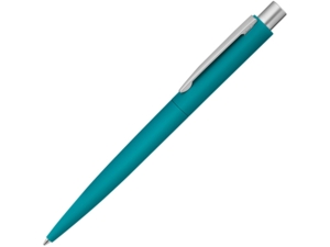 Ручка шариковая металлическая Lumos Gum soft-touch (морская волна) 