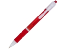 Ручка пластиковая шариковая Trim (красный/белый) 