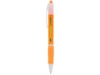 Ручка пластиковая шариковая Trim (оранжевый/белый)  (Изображение 2)