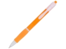 Ручка пластиковая шариковая Trim (оранжевый/белый) 