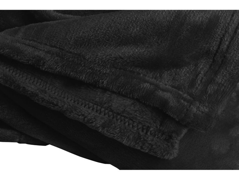 Плед мягкий флисовый Fancy (черный)  (Изображение 3)