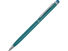 Ручка-стилус металлическая шариковая Jucy (бирюзовый)  (Изображение 1)