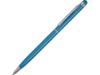 Ручка-стилус металлическая шариковая Jucy (голубой)  (Изображение 1)
