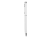 Ручка-стилус металлическая шариковая Jucy (белый)  (Изображение 3)