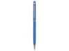 Ручка-стилус металлическая шариковая Jucy Soft soft-touch (голубой)  (Изображение 2)