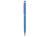 Ручка-стилус металлическая шариковая Jucy Soft soft-touch (голубой)  (Изображение 3)