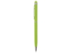Ручка-стилус металлическая шариковая Jucy Soft soft-touch (зеленое яблоко)  (Изображение 3)